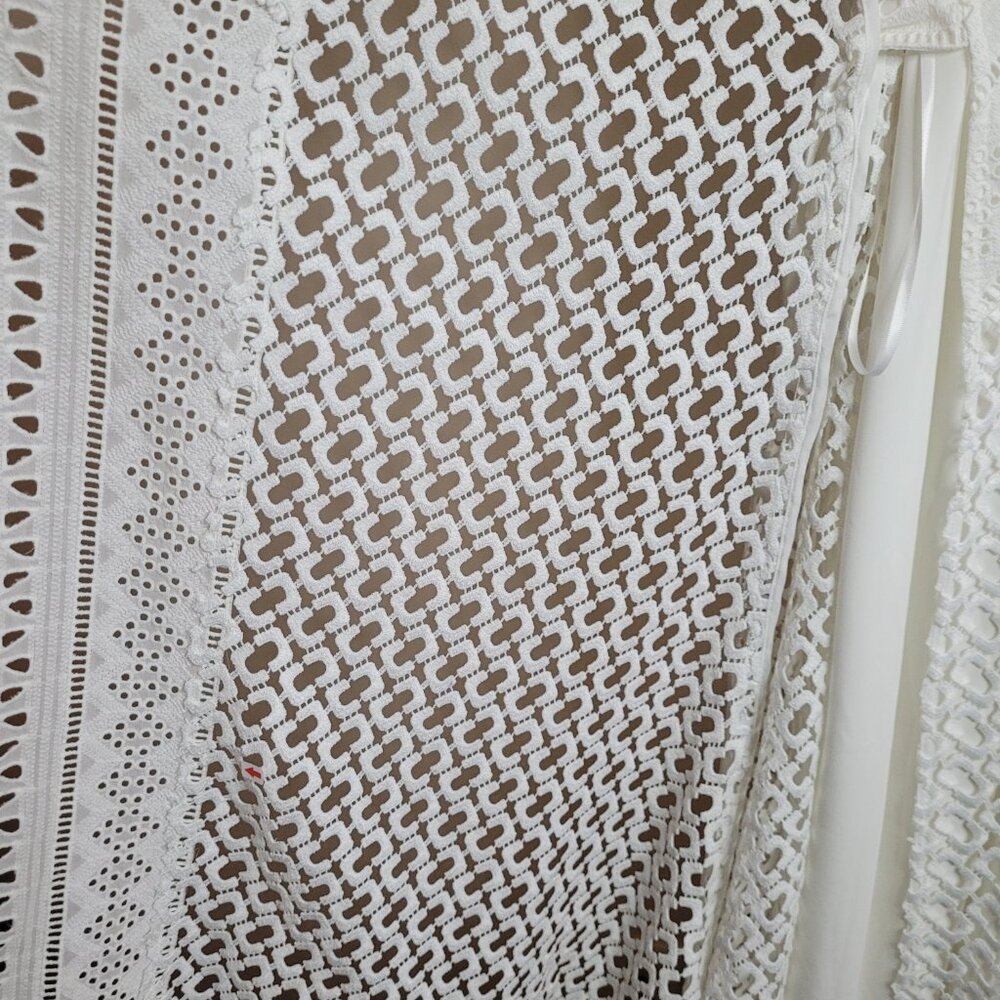 White Evangelia White Wrap Dress by Diane Von Furstenberg - Picture 9 of 15